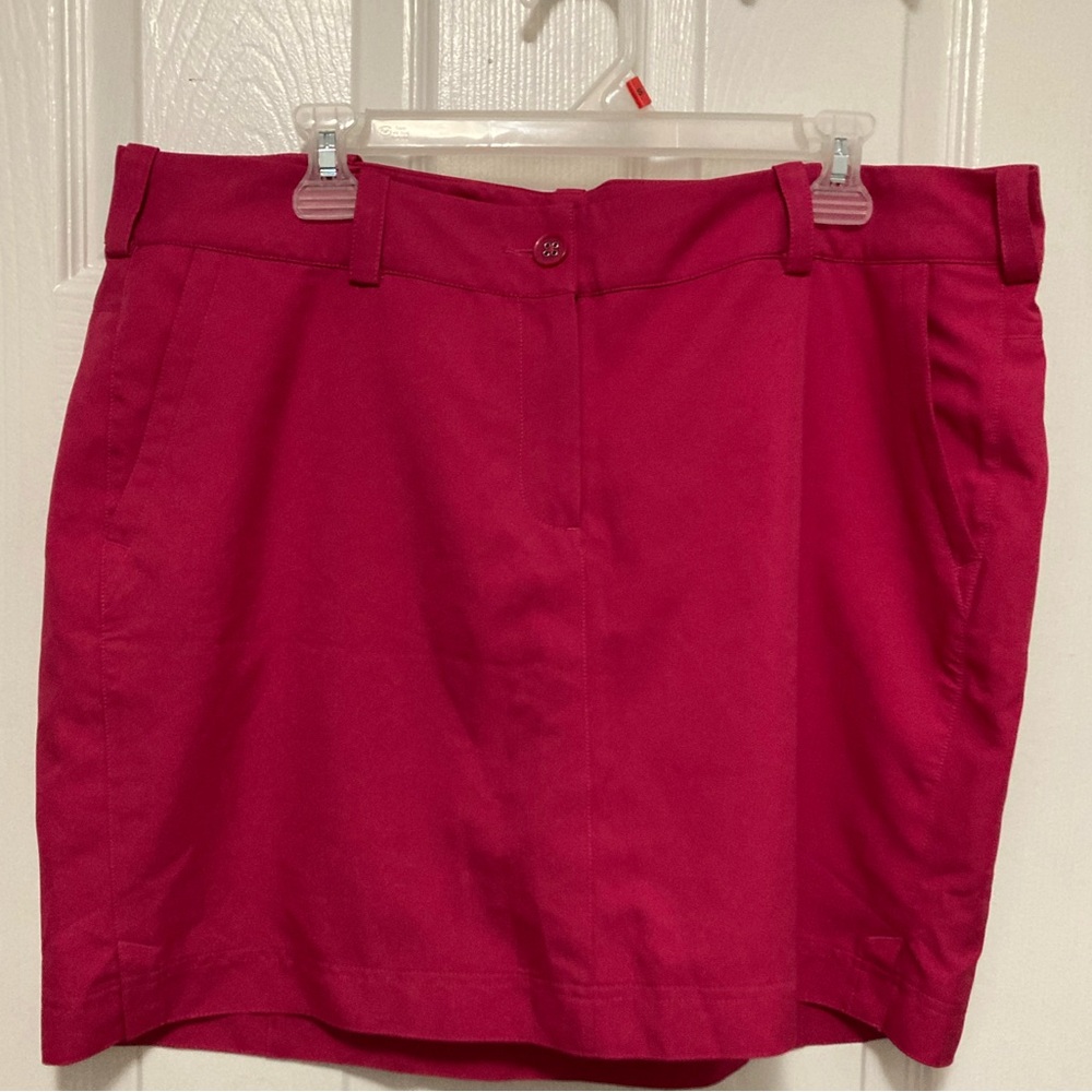 •Nike Golf Tour Performance Hot Pink Fuchsia Size 16 Dri-Fit Skorts #J